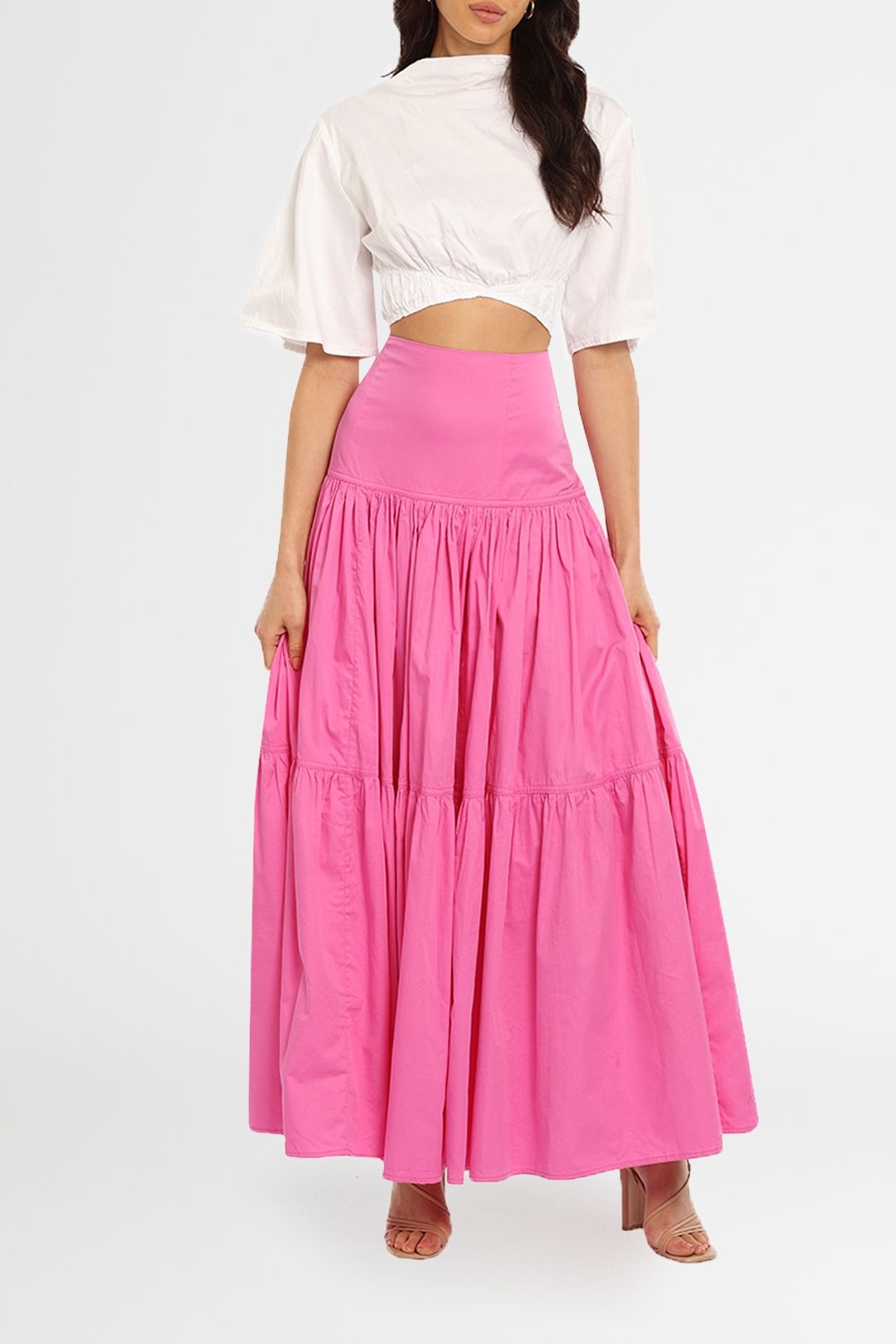 AJE Allégro Midi Skirt Pink