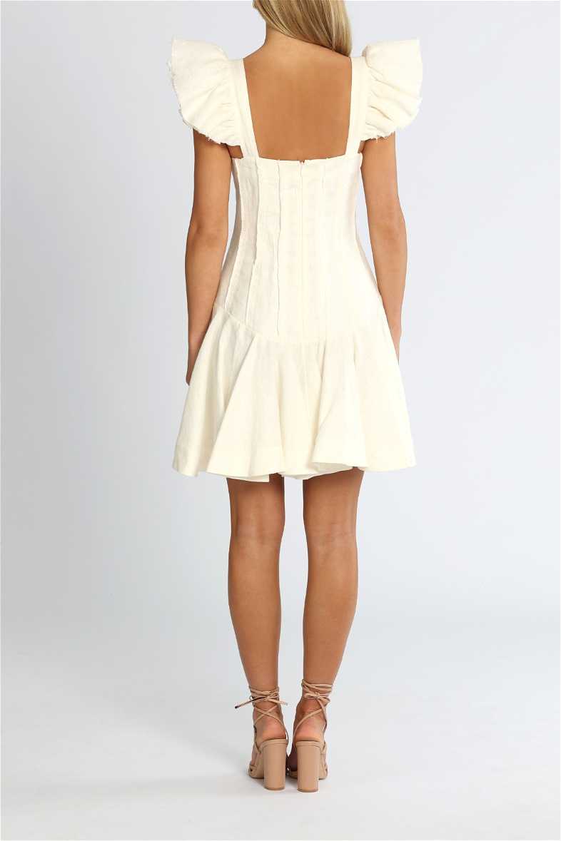 white christmas dresses Ana Mini Dress | Ivory main image 1