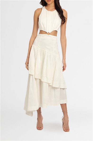 aje caliente cut out dress Hire Caliente Midi Dress | AJE