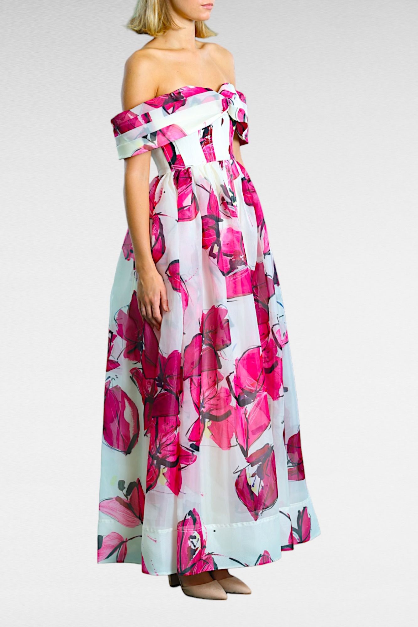 Cordelia midi dress in multicolor outlet