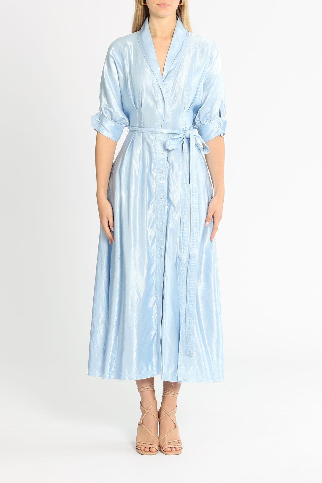 AJE Cosmos Hudson Dress Blue