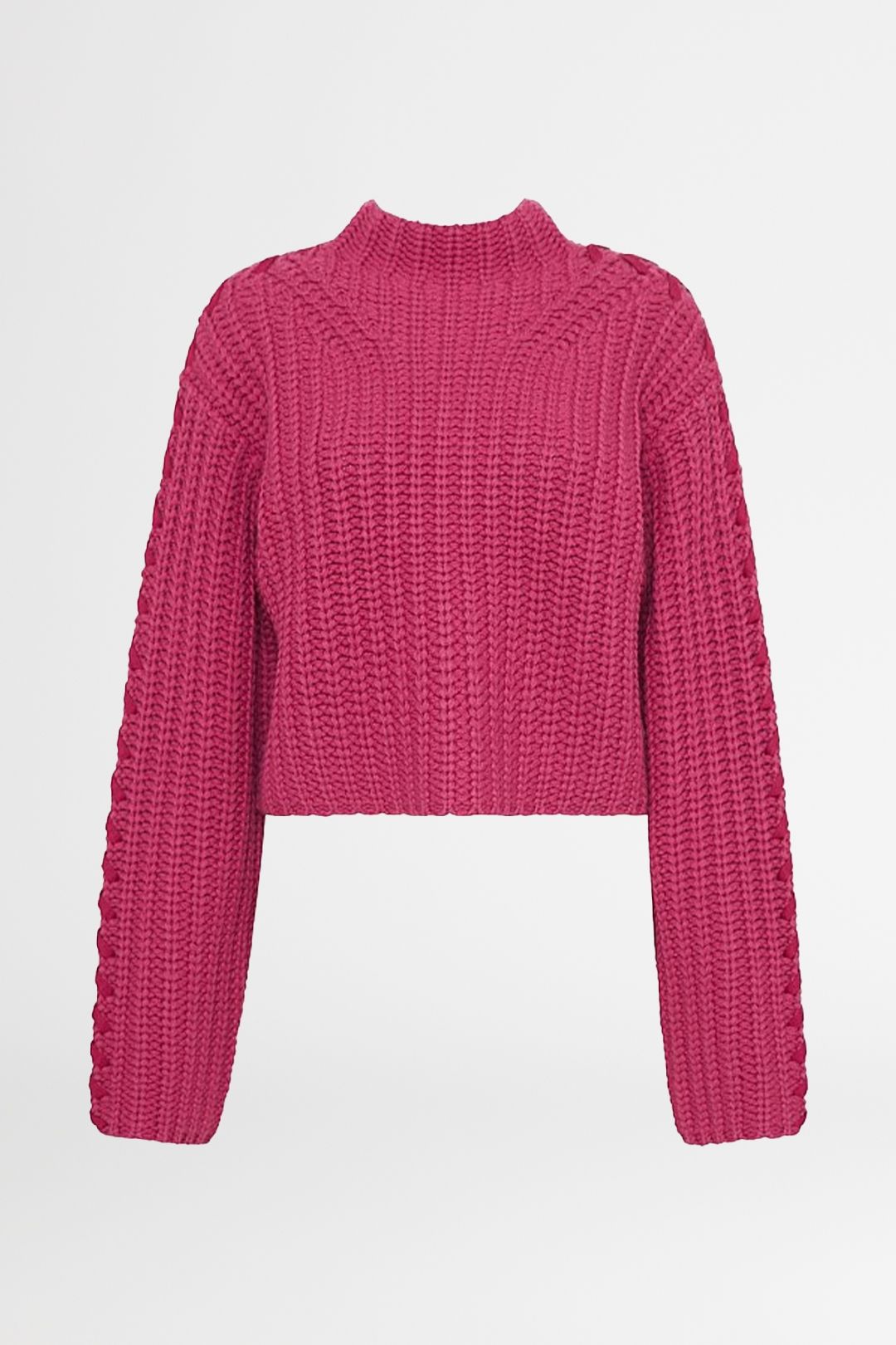 Hire Delphine Knit Jumper in Fuchsia AJE GlamCorner