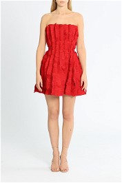 AJE Hybrid Mini Dress Red