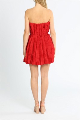 knee length dresses for ladies AJE ‘Hybrid’ Mini in Red main image 0