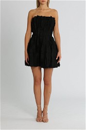 AJE Hybrid Sleeveless Mini Dress Black