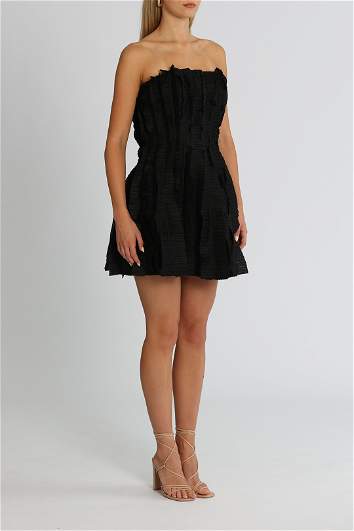 Hire Hybrid Sleeveless Mini Dress in Black AJE GlamCorner