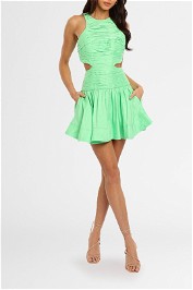 AJE Introspect Mini Dress Green