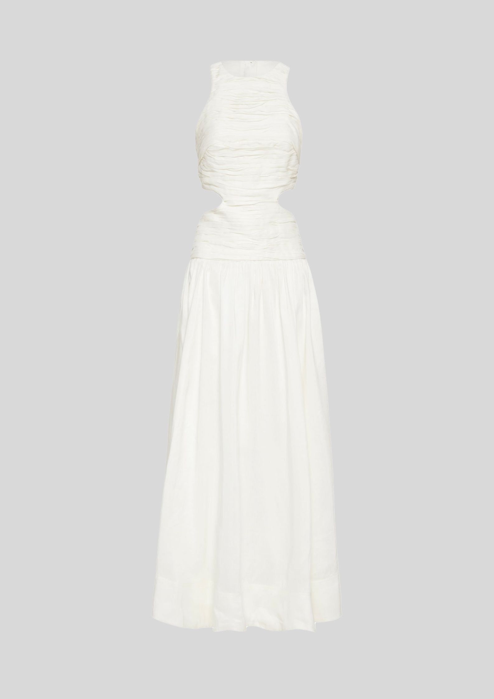 Buy Ivory Introspect Cut Out Midi Dress | AJE | GlamCorner