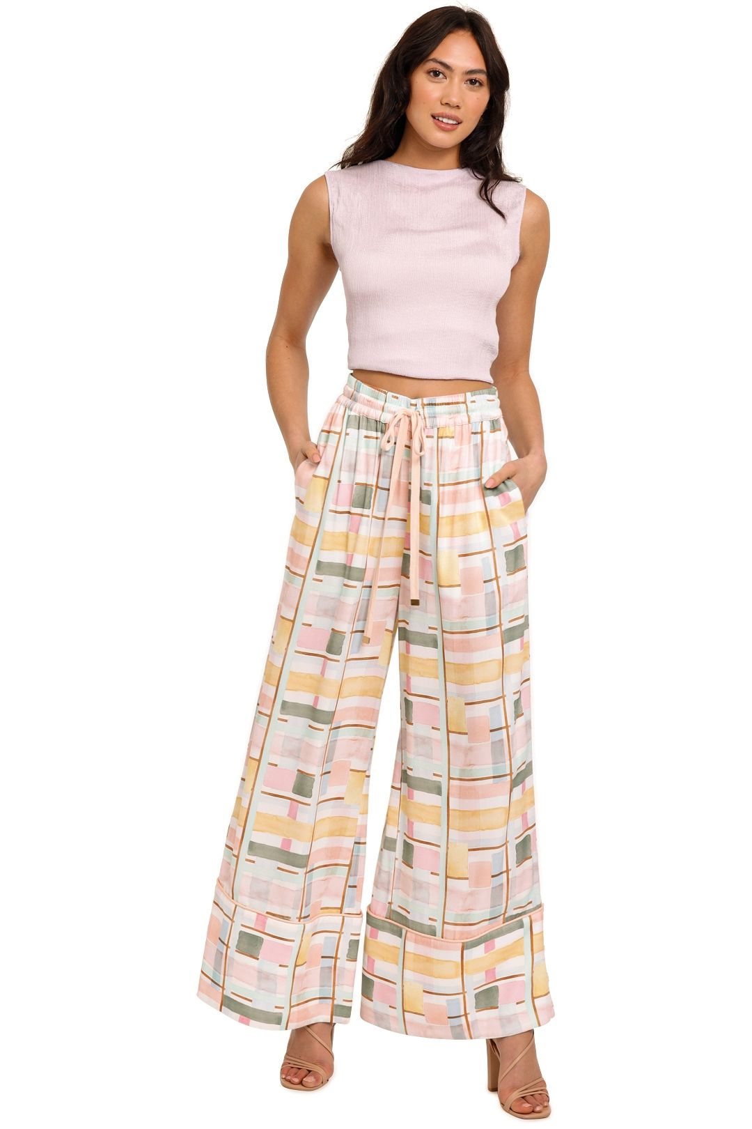 AJE L'Espirit Pant Summer Check