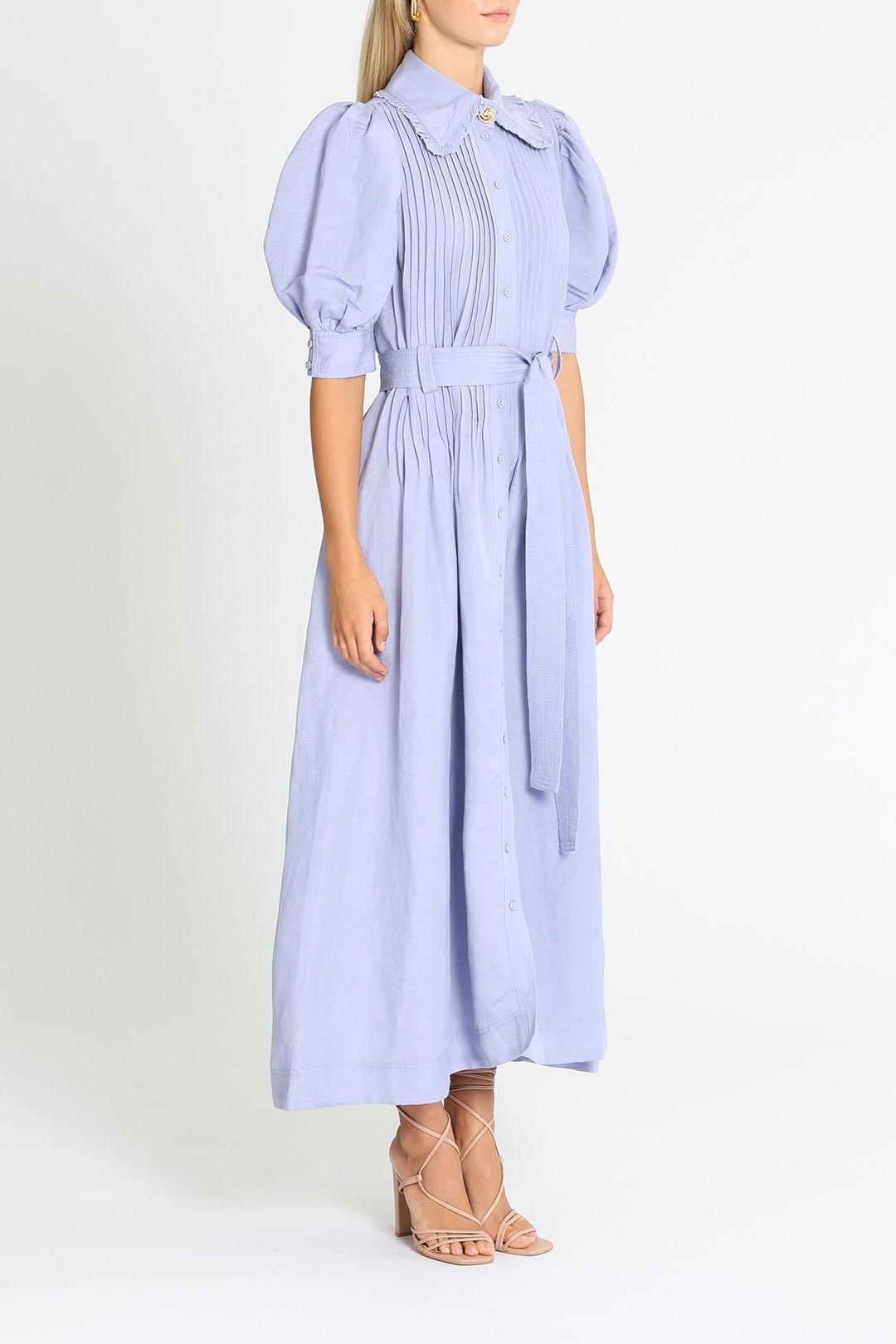 bridesmaid dresses midi Ever-Pretty Empire Waist Ruffles Sleeve V-Neck Midi Chiffon Semi Formal Dress Occasion Dress