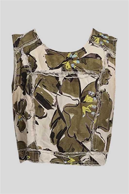 Aje Adina Pant in Olive Natural Floral