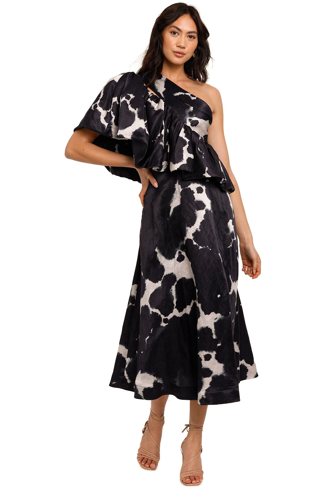 AJE Oxidised Gown ink print