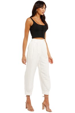 Aries Studio High Waisted White Colour Pants, Women's Fashion, Bottoms,  Other Bottoms on Carousell