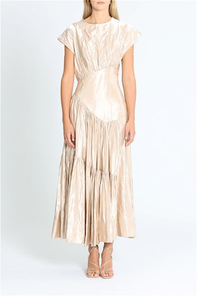 white christmas dresses Serendipity Reflection Midi Dress Black by Aje for Hire
