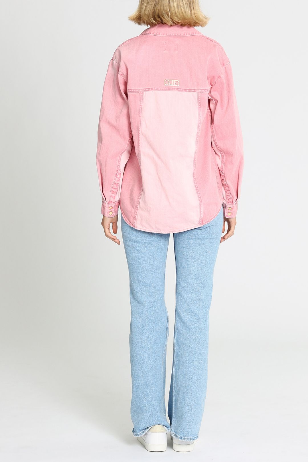 Aje Shades Pink Denim Shirt Relaxed