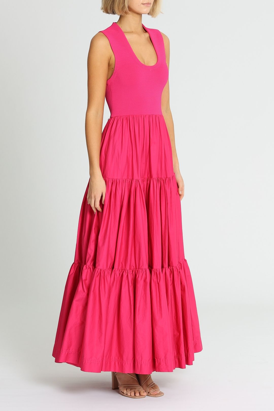 open lace back dress AJE Rosewood Ruched Dress – RAG REVOLUTION main image 0