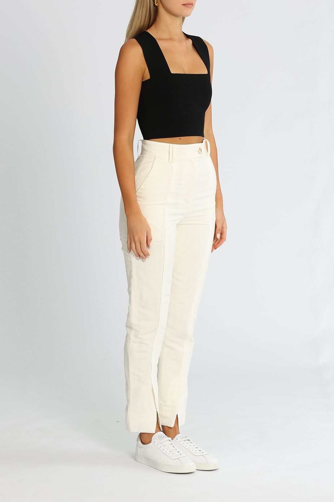 AJE United Raw Edge Pant Cropped