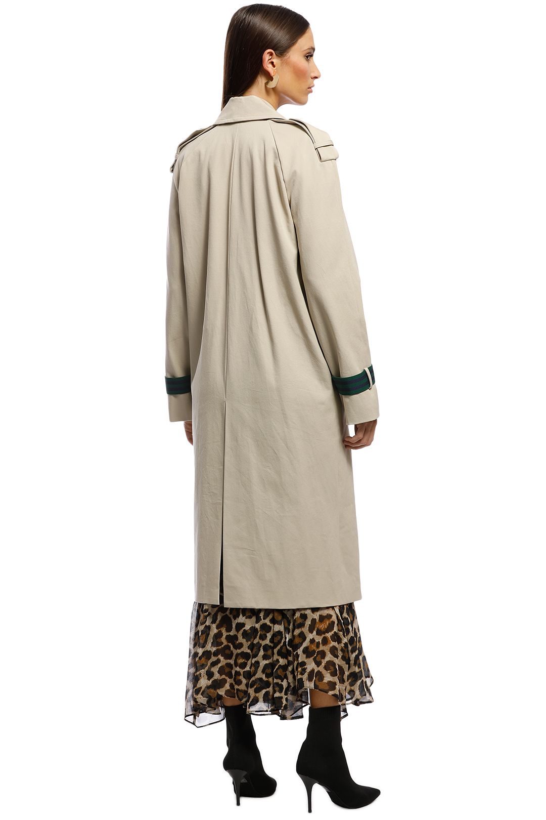 AKIN by Ginger & Smart - Breeze Trench - Taupe - Back