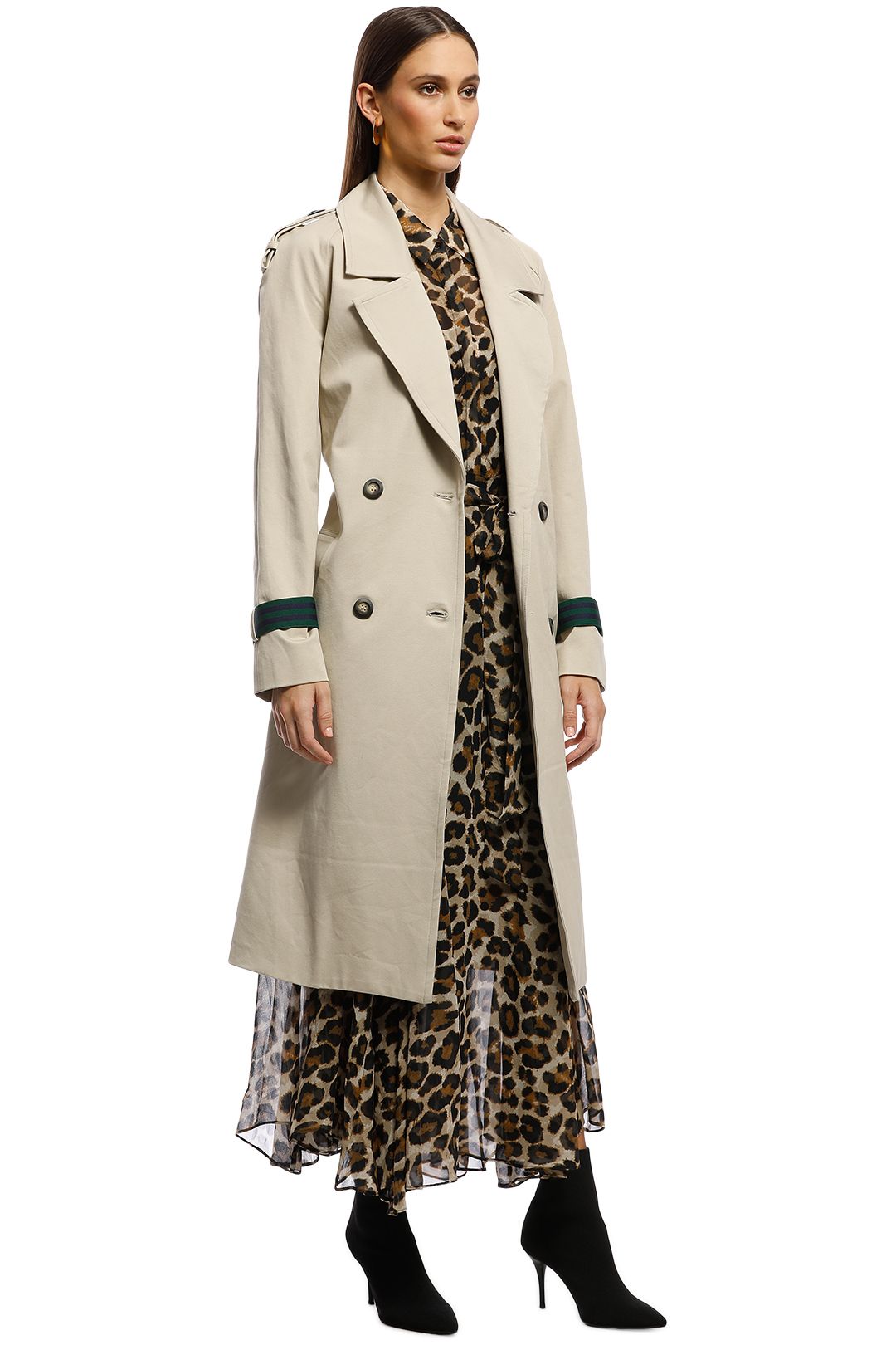 AKIN by Ginger & Smart - Breeze Trench - Taupe - Side