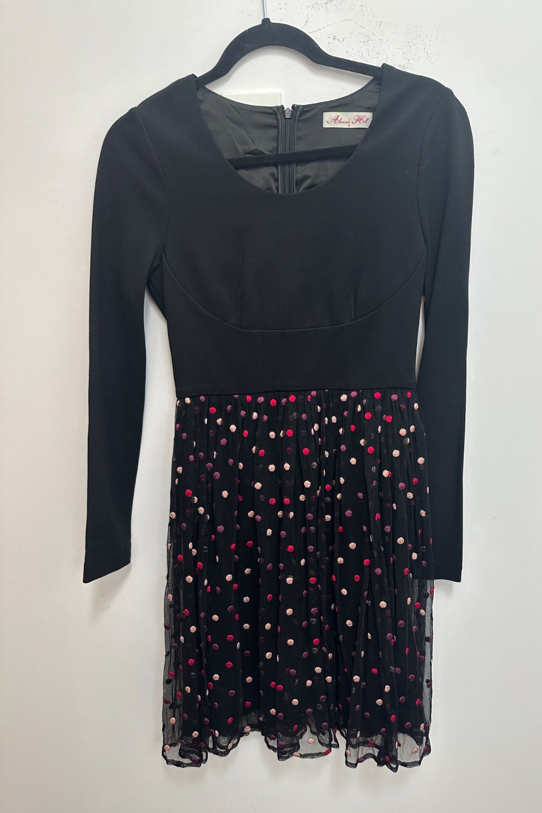 Buy Black Dress with Polka Dot Tulle Skirt Alannah Hill GlamCorner