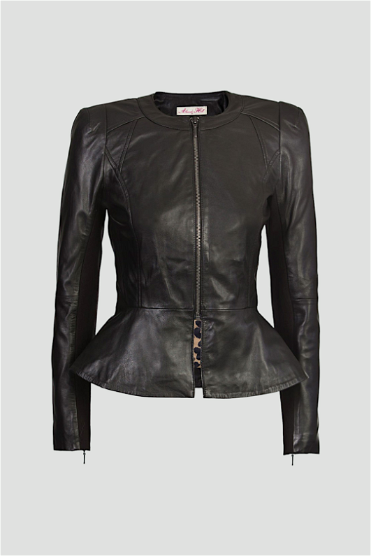 Caritasnepal Badgley Mischka Lamb Leather Biker Jacket Buy Black
