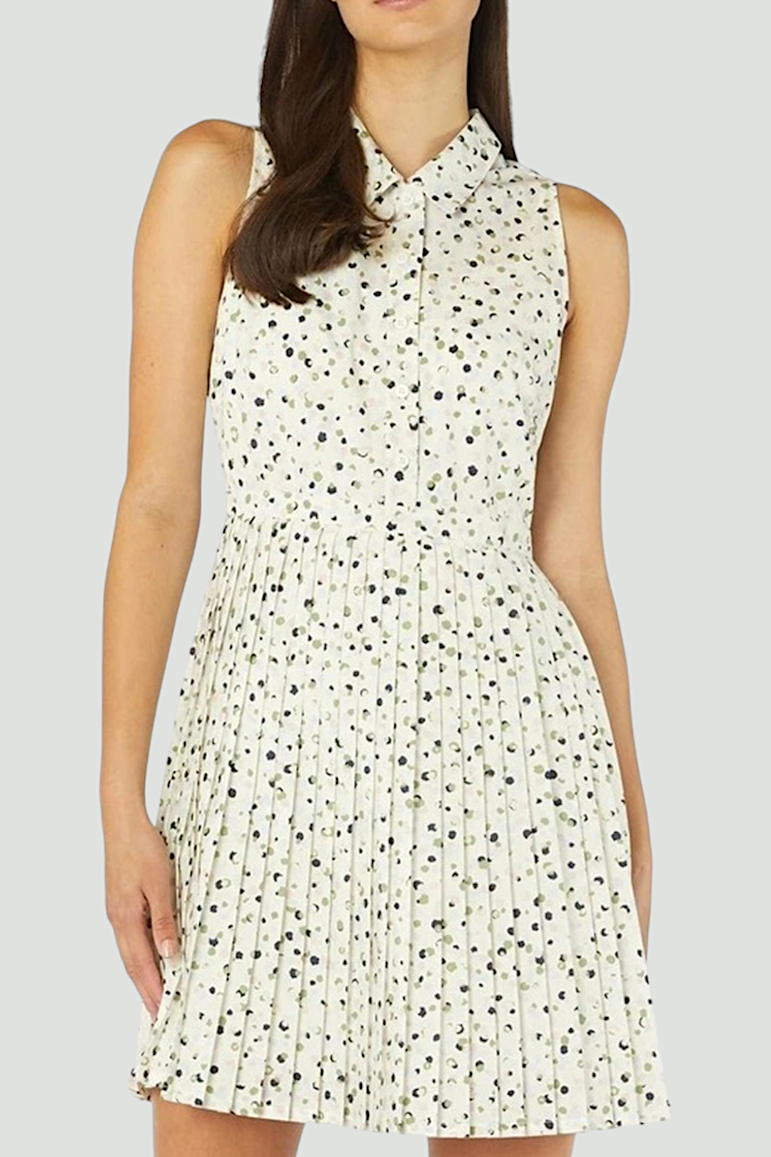 Alannah Hill Confessions Dress in Cream with Polka Dots