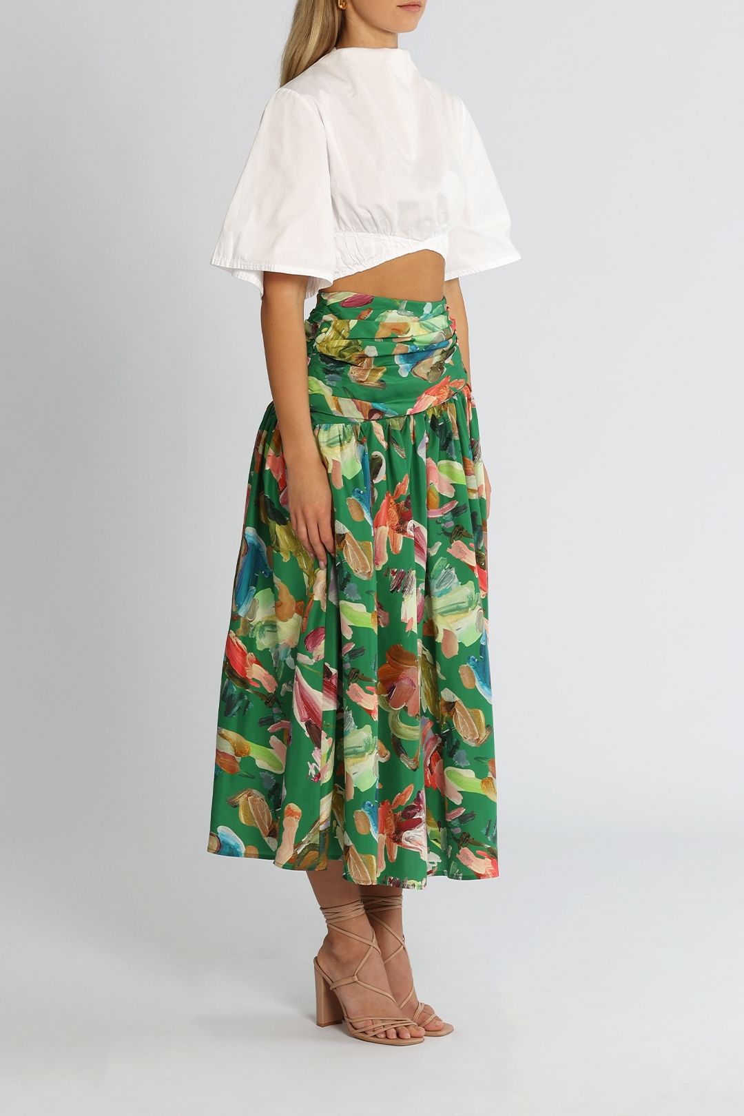 Alemais Arlo Midi Skirt Floral
