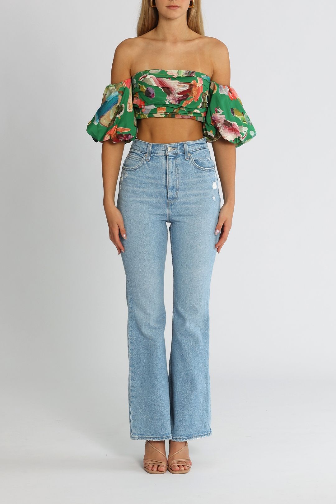 Alemais Arlo Puff Sleeve Top