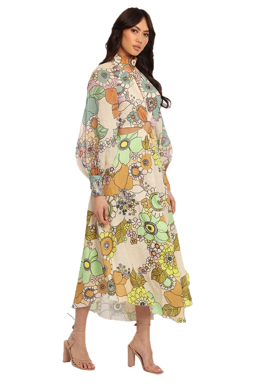 white christmas dresses Farrah Cut Out Midi Dress main image 1
