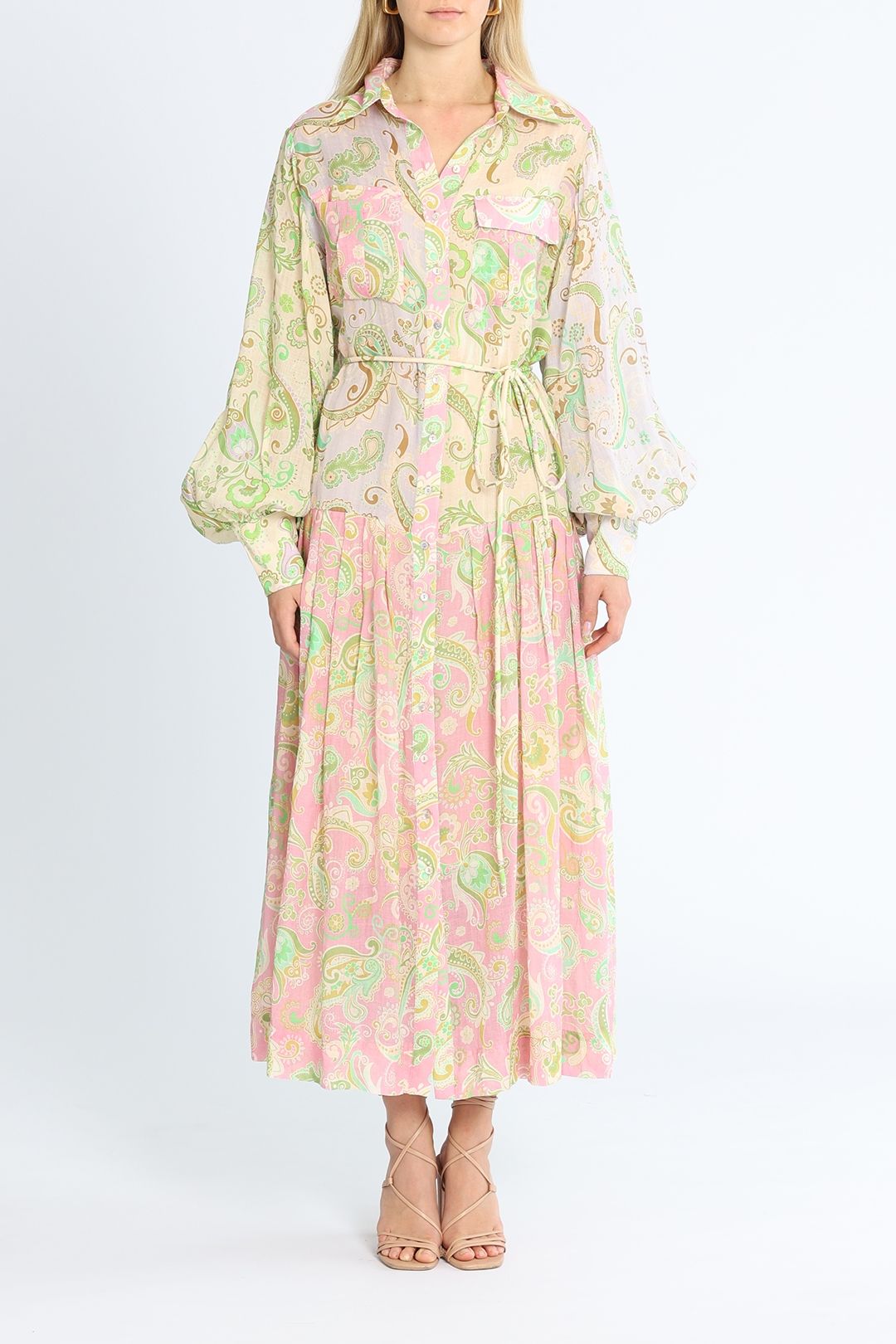 Hire Marta Patchwork Shirtdress Dress Alemais GlamCorner