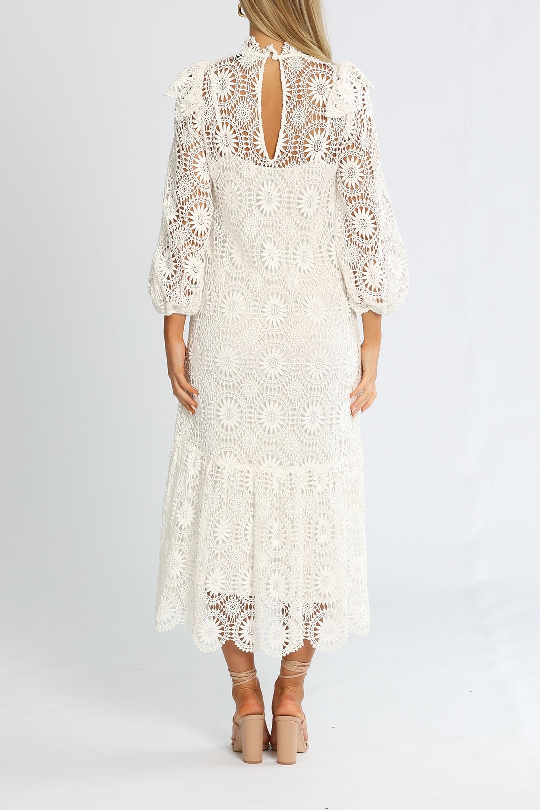 osiris lace maxi dress Hire Osiris Dress in Ivory | Alemais