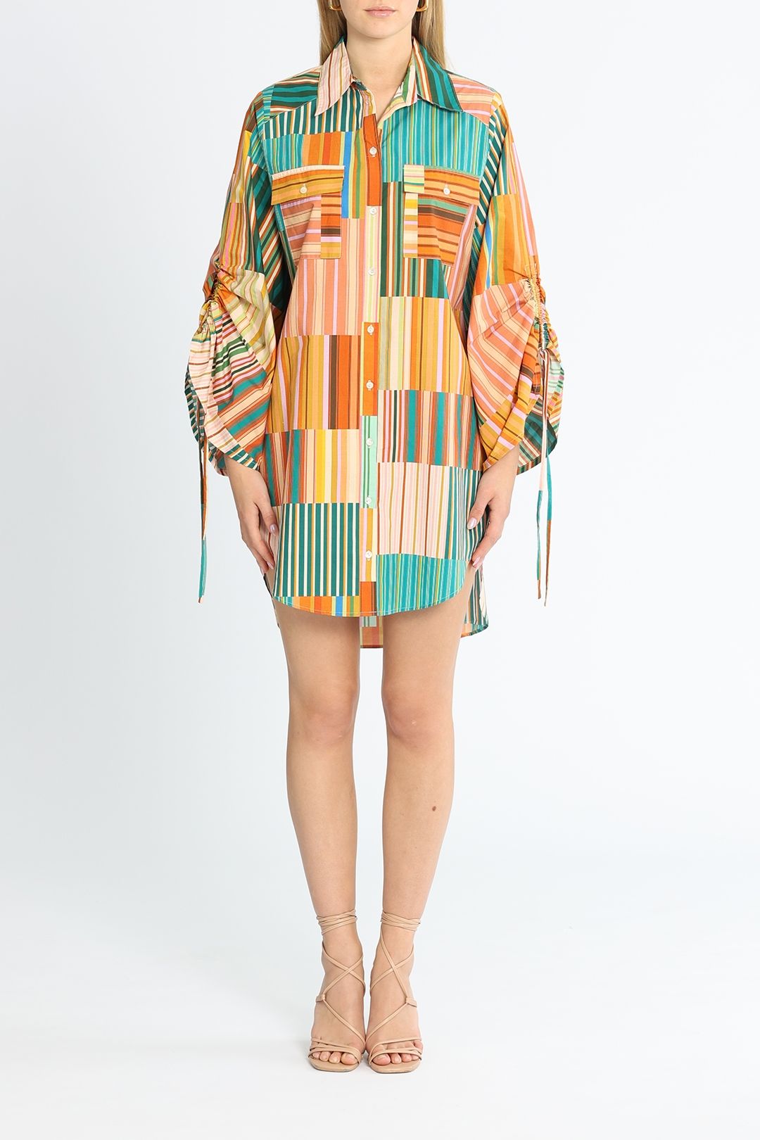 Alemais Sloane Shirt Multi Stripe