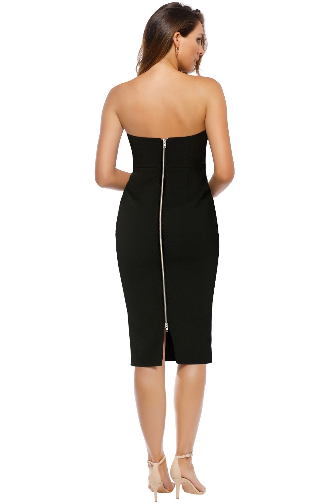 bodycon cocktail midi dress Chic Invite Bodycon Midi Dress