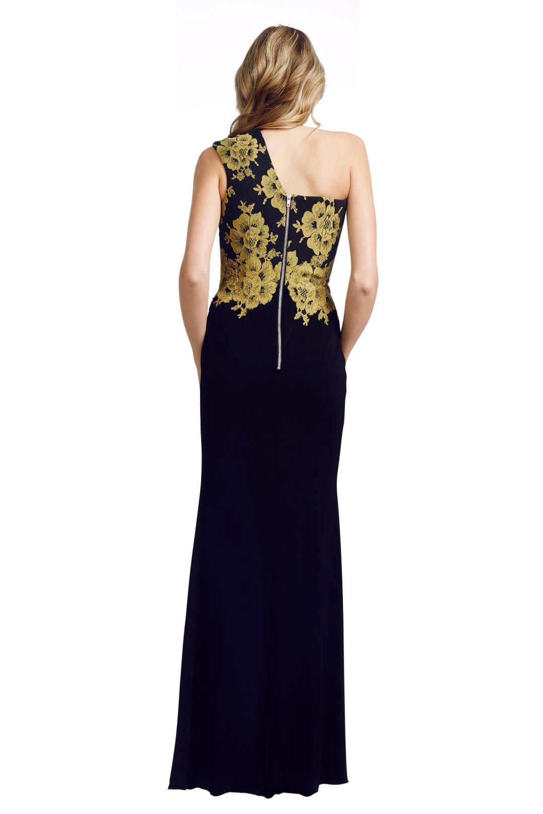 Alex Perry - Darcelle Gown - Black - Back