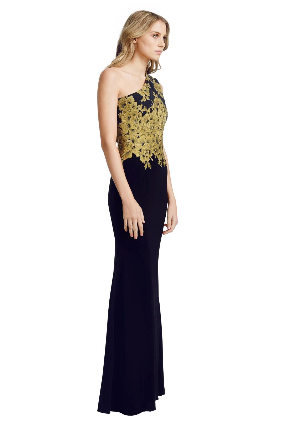 Alex Perry - Darcelle Gown - Black - Side