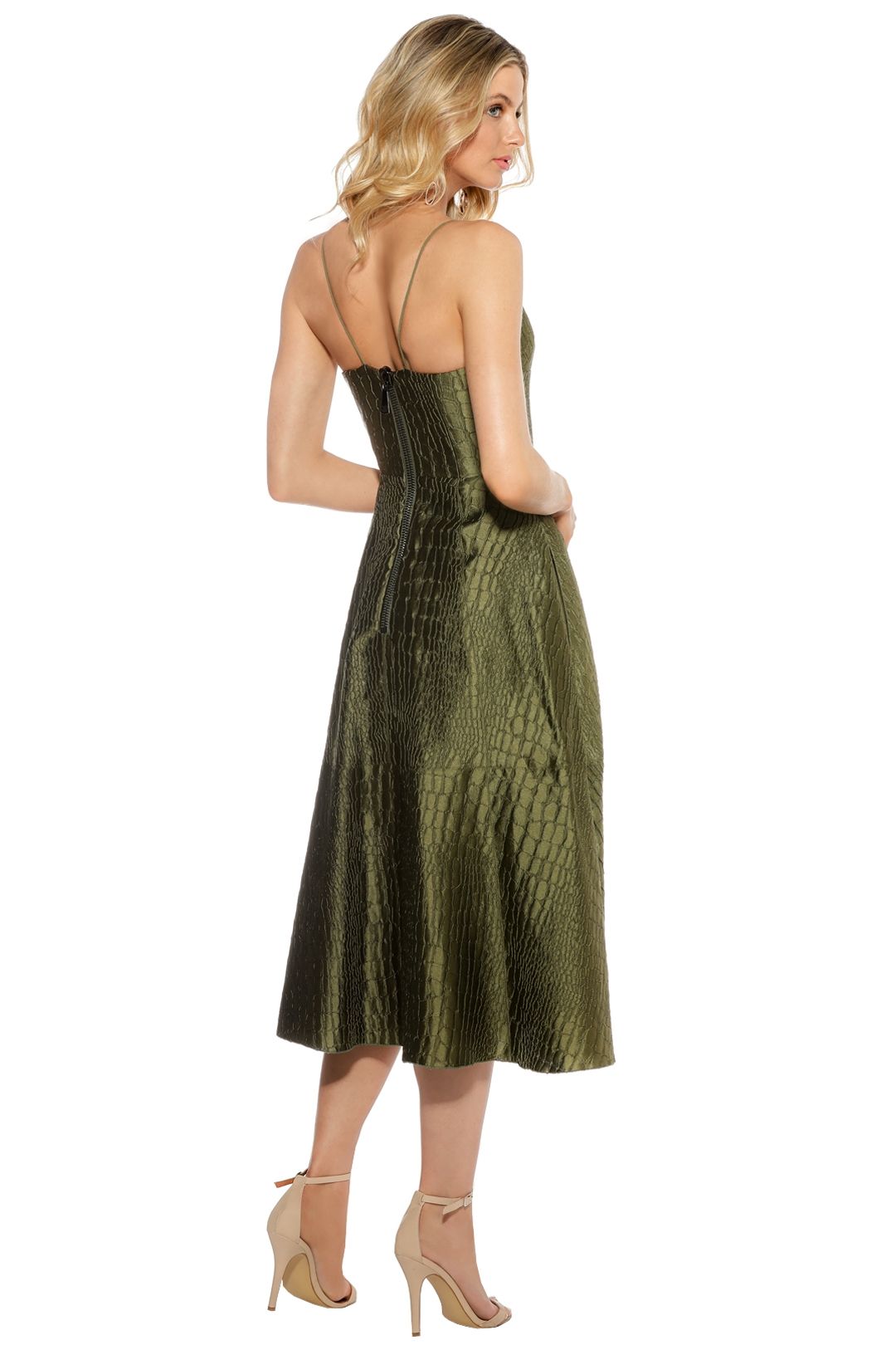 green emerald velvet dress Asymmetric Drape Singlet Dress in Crepe Jersey – Alex Perry