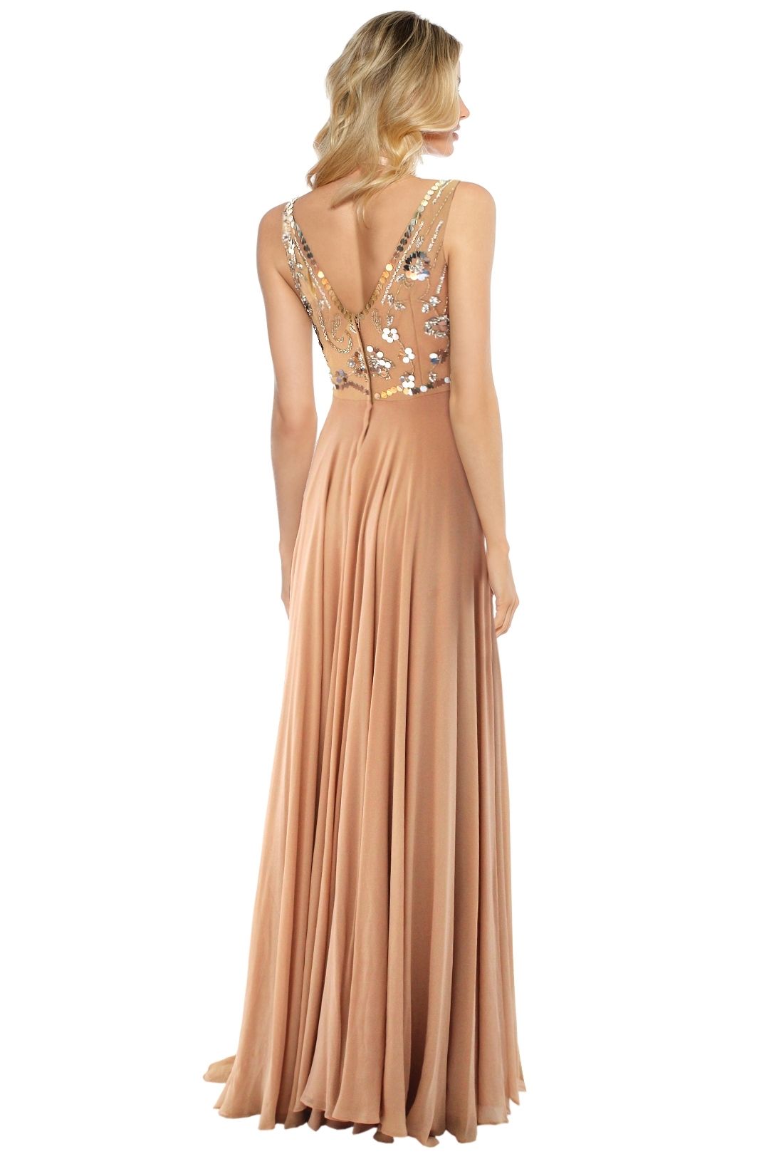 Alex Perry - Luna Gown - Pink - Back