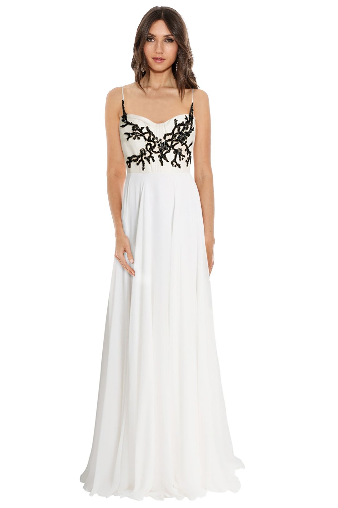 Alex Perry - Minerva Gown - White - Front