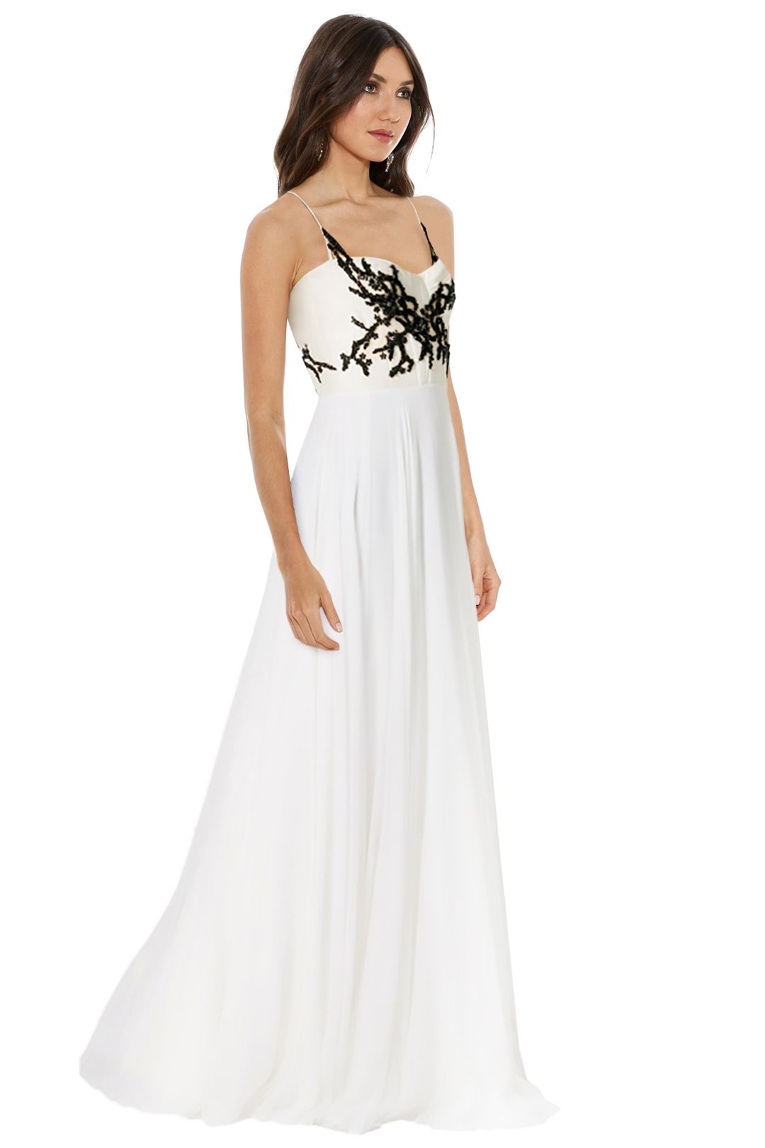 Alex Perry - Minerva Gown - White - Back
