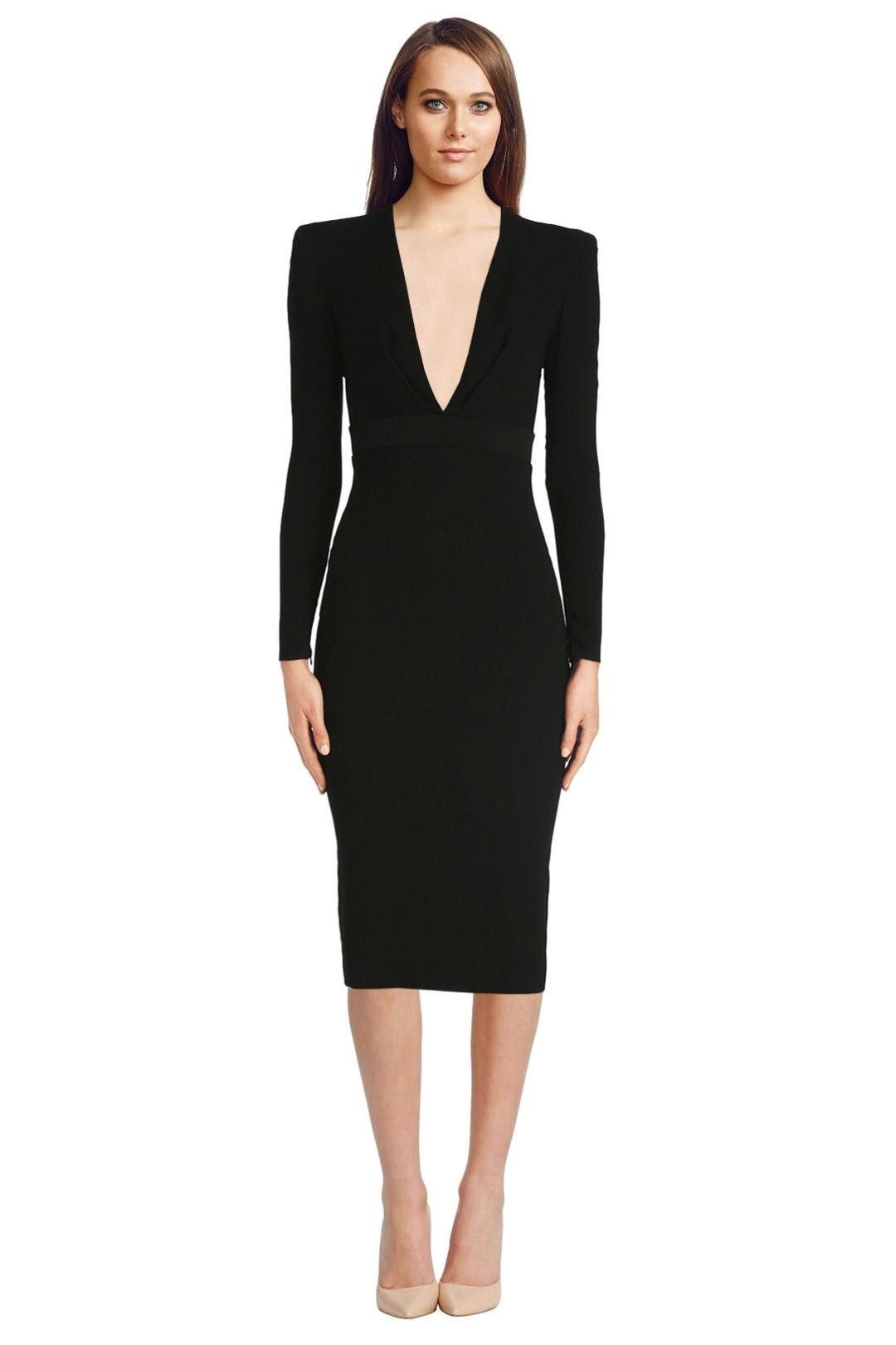Nadine Satin Pencil Dress by Alex Perry for Rent | GlamCorner