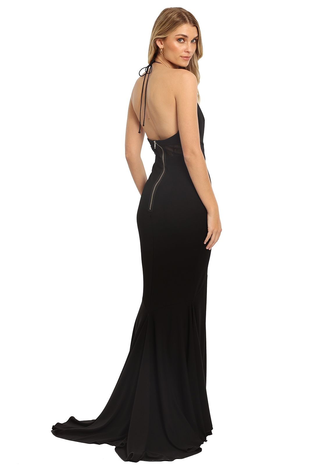 Alex Perry Talise Gown Black halter