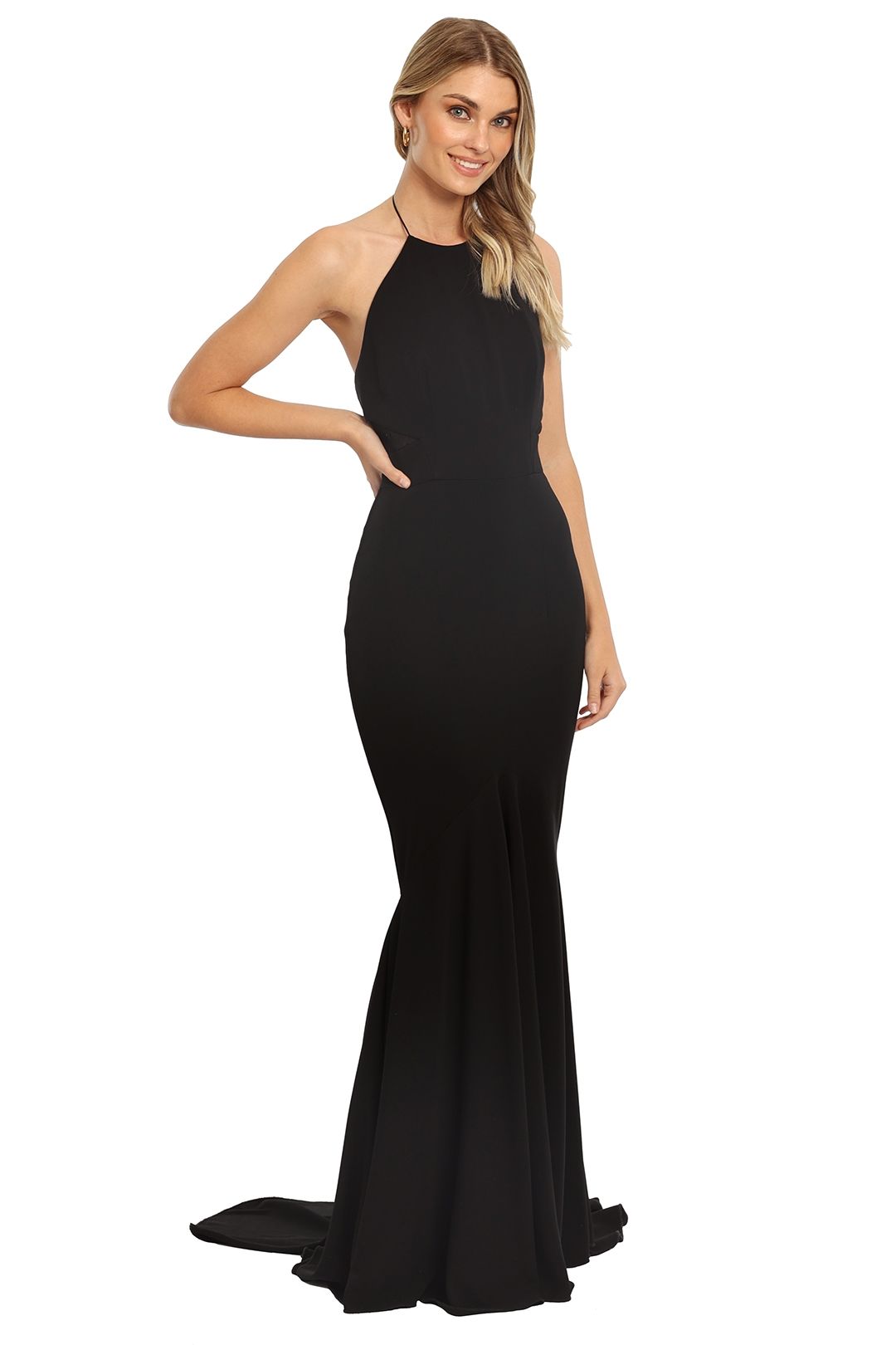 Alex Perry Talise Gown Black floor length