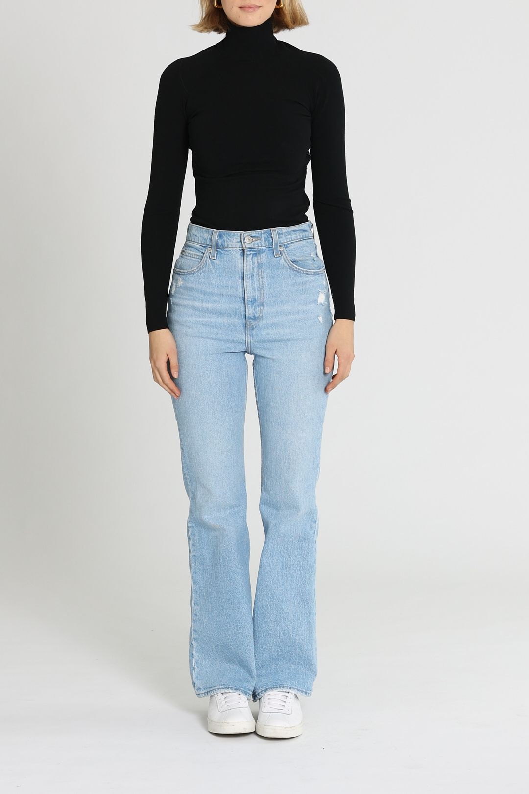 Alexander Wang Logo Jacquard Turtleneck Black