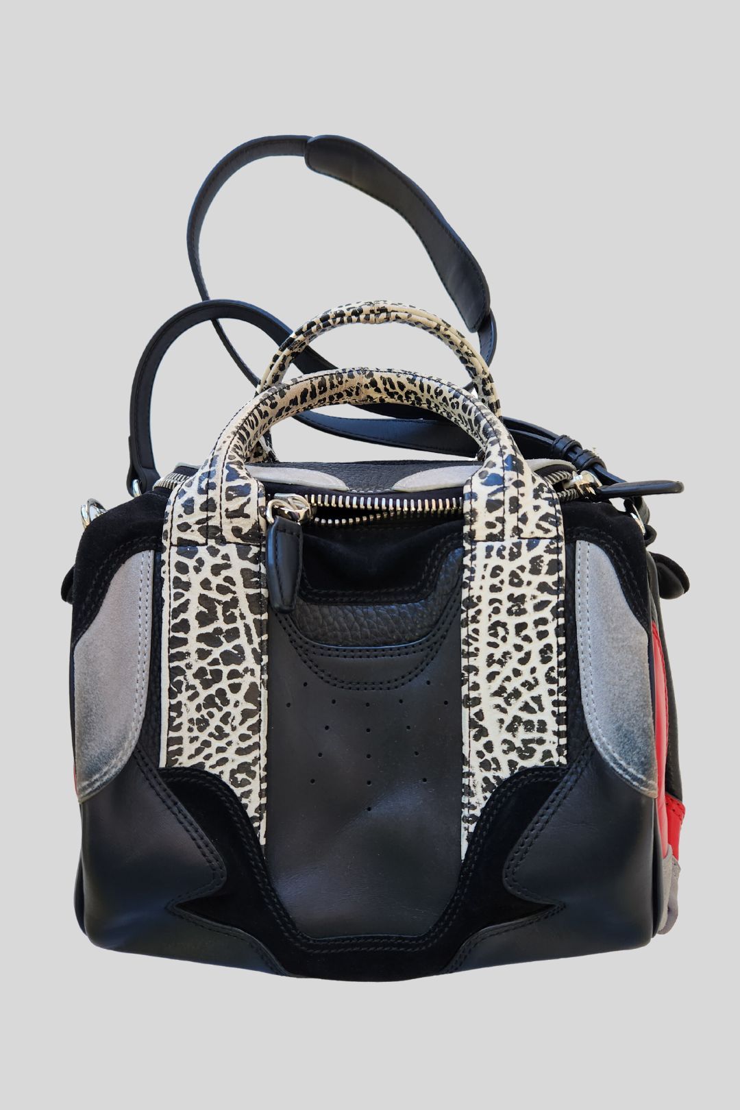 Alexander Wang  Rockie Black and Grey Duffel Bag