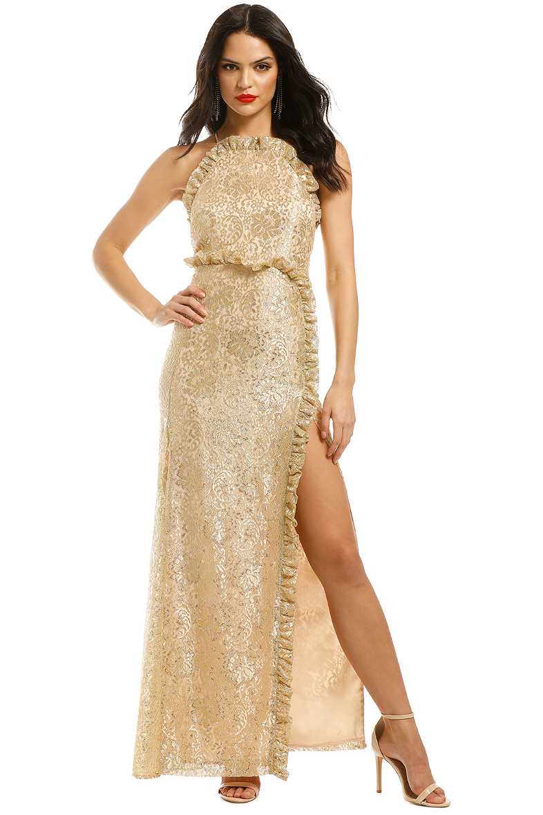 Realms Gown in Linen by Alice McCall for Rent GlamCorner