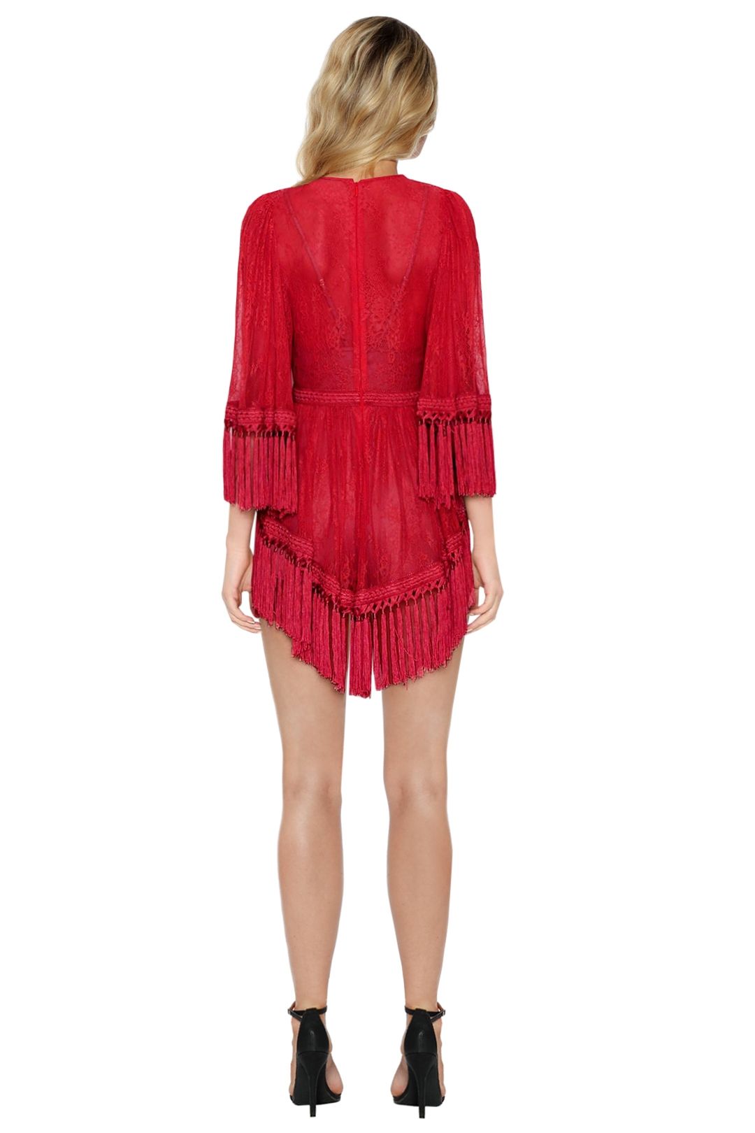 Are You Ready Girl Mini Dress in Red by Alice McCall for Rent