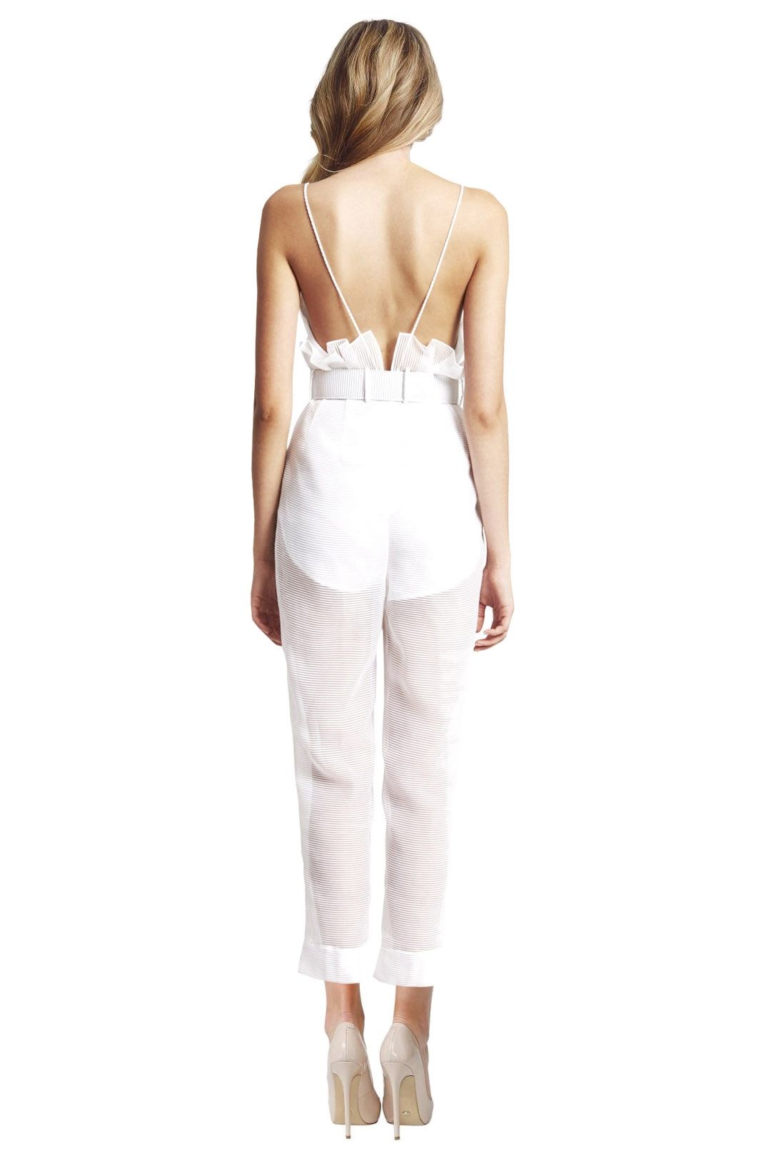 Alice McCall - Justify My Love Jumpsuit - White - Back