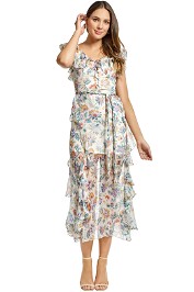 Alice McCall - Oh Oh Oh Maxi Dress - Ivory Garden - Front