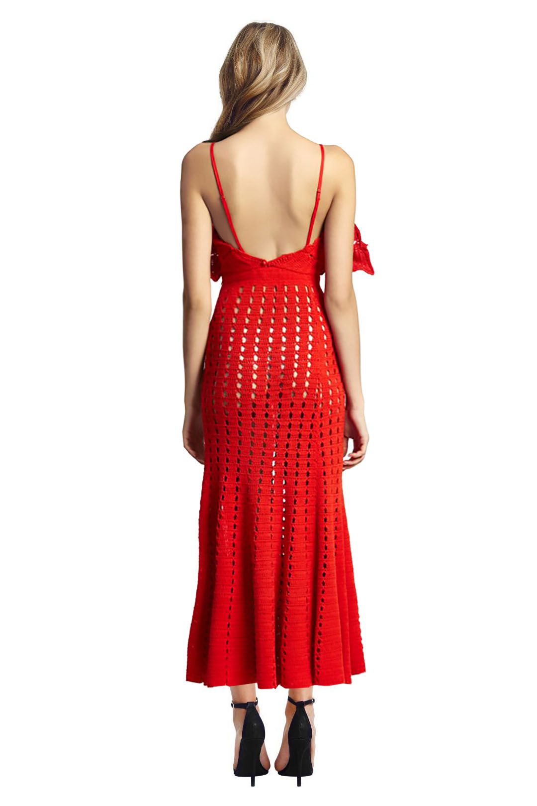 Alice McCall - Room is on Fire Dress - Red - Back