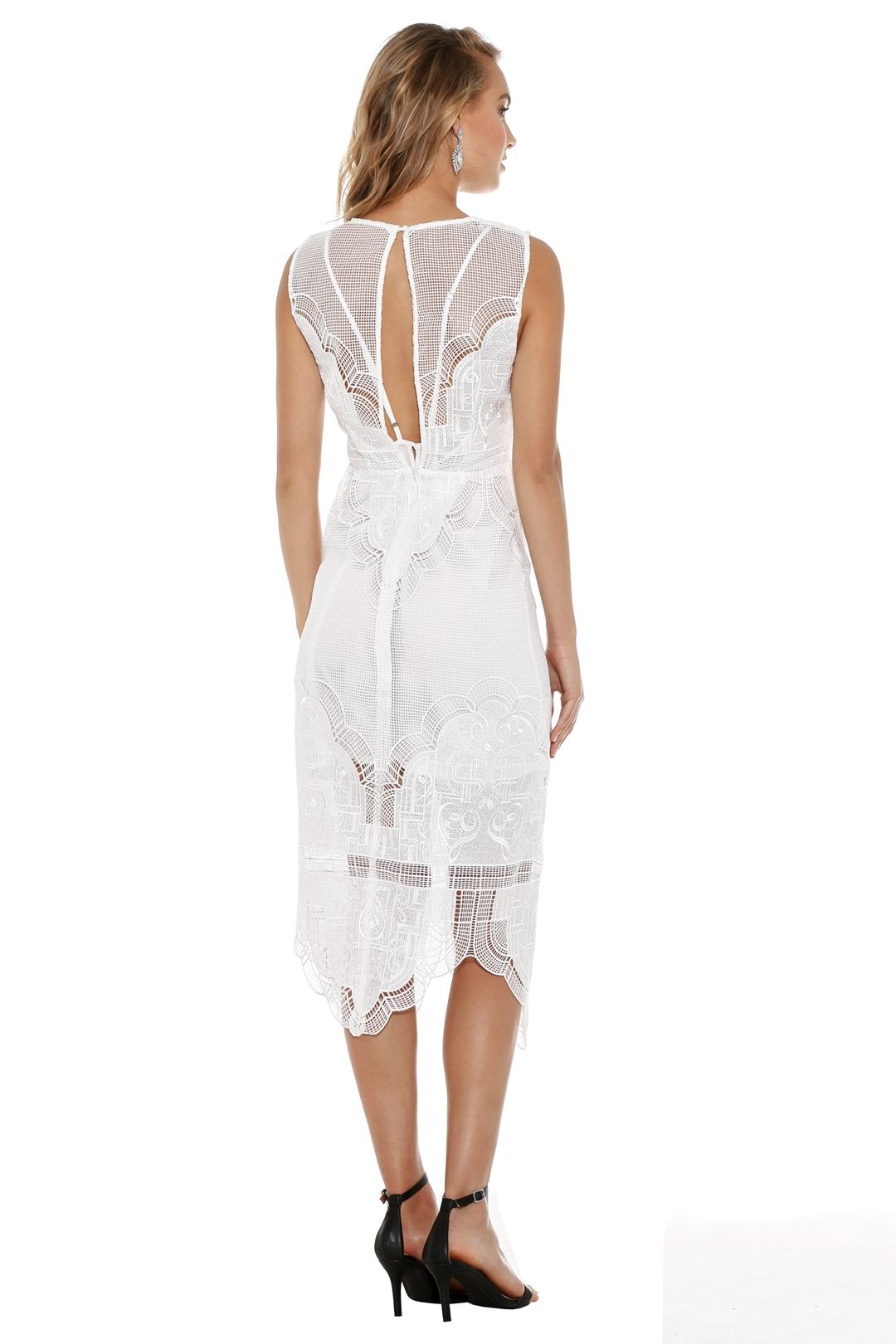 annalise midi dress Annalise Eyelet Embroidered Cut Out Midi Dress